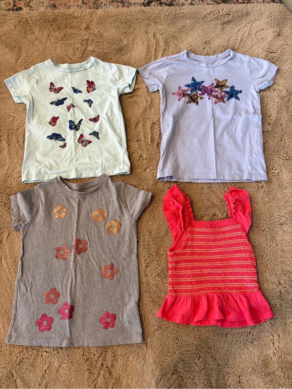 Crewcuts summer shirt bundle, girls XS (4/5)